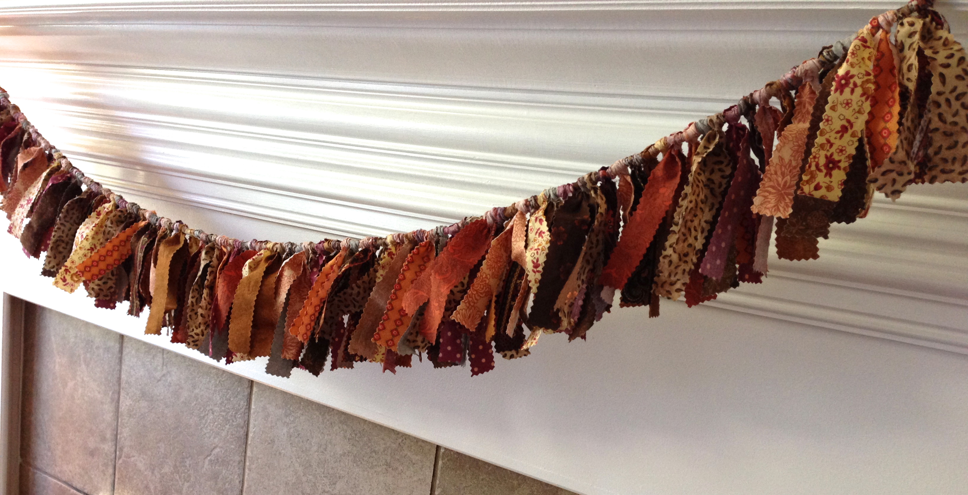 Pinterest Project Fabric Scraps Garland